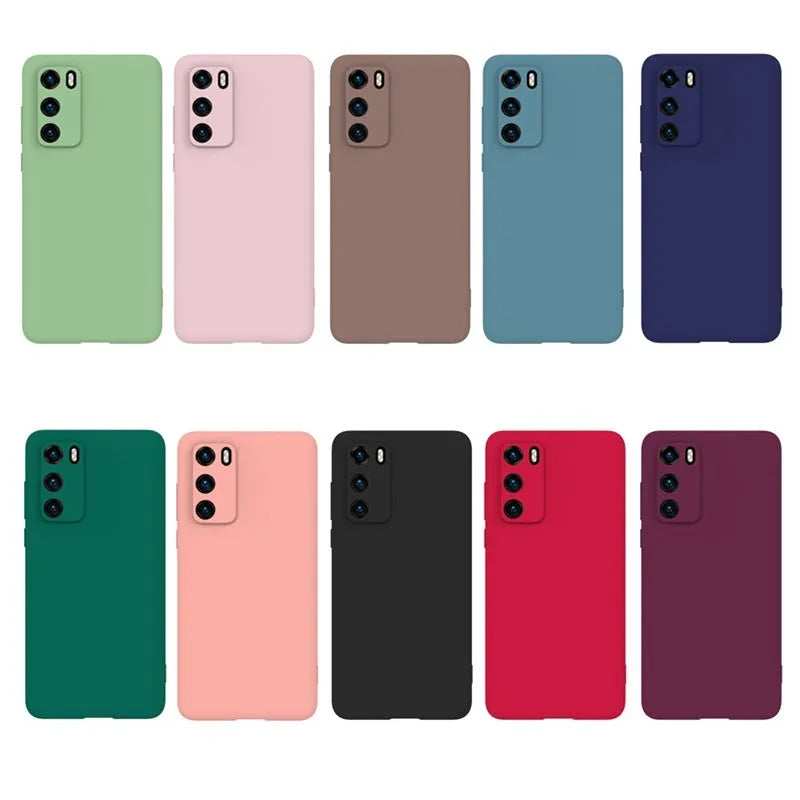 Frosted TPU phone case for Huawei P40 Pro in Royal Blue – injection moulded simple back cover