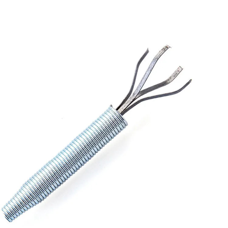 Sewer dredge spring pipe cleaning tool for kitchen sink drains in multiple colour options