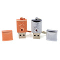 Jewellery USB flash drive with crystal decoration and metal casing in gold colour