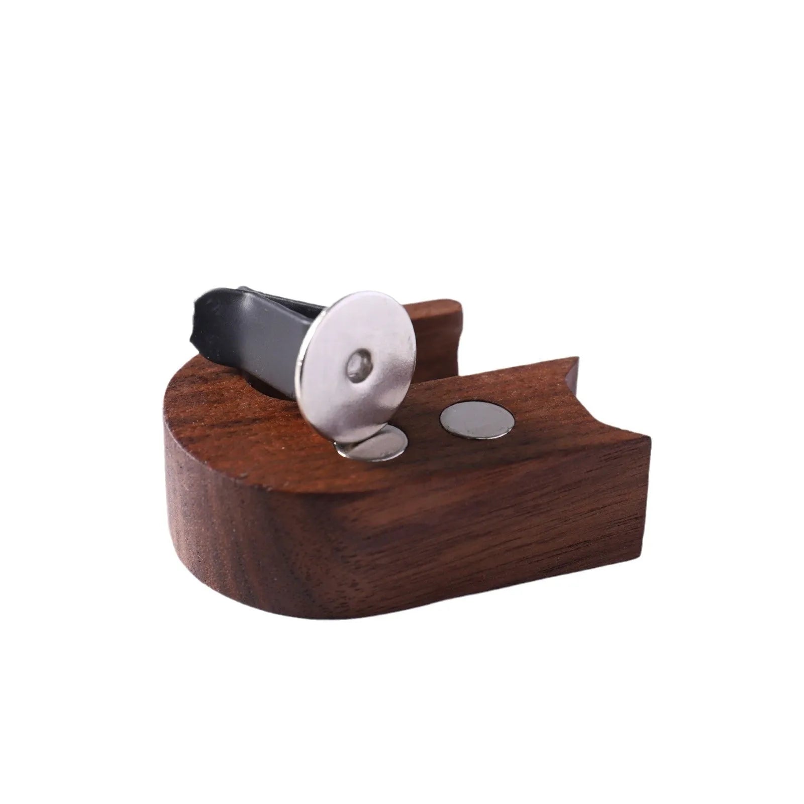 Wooden car vent decorative vase with clip, beech wood cat-shaped design on air vent