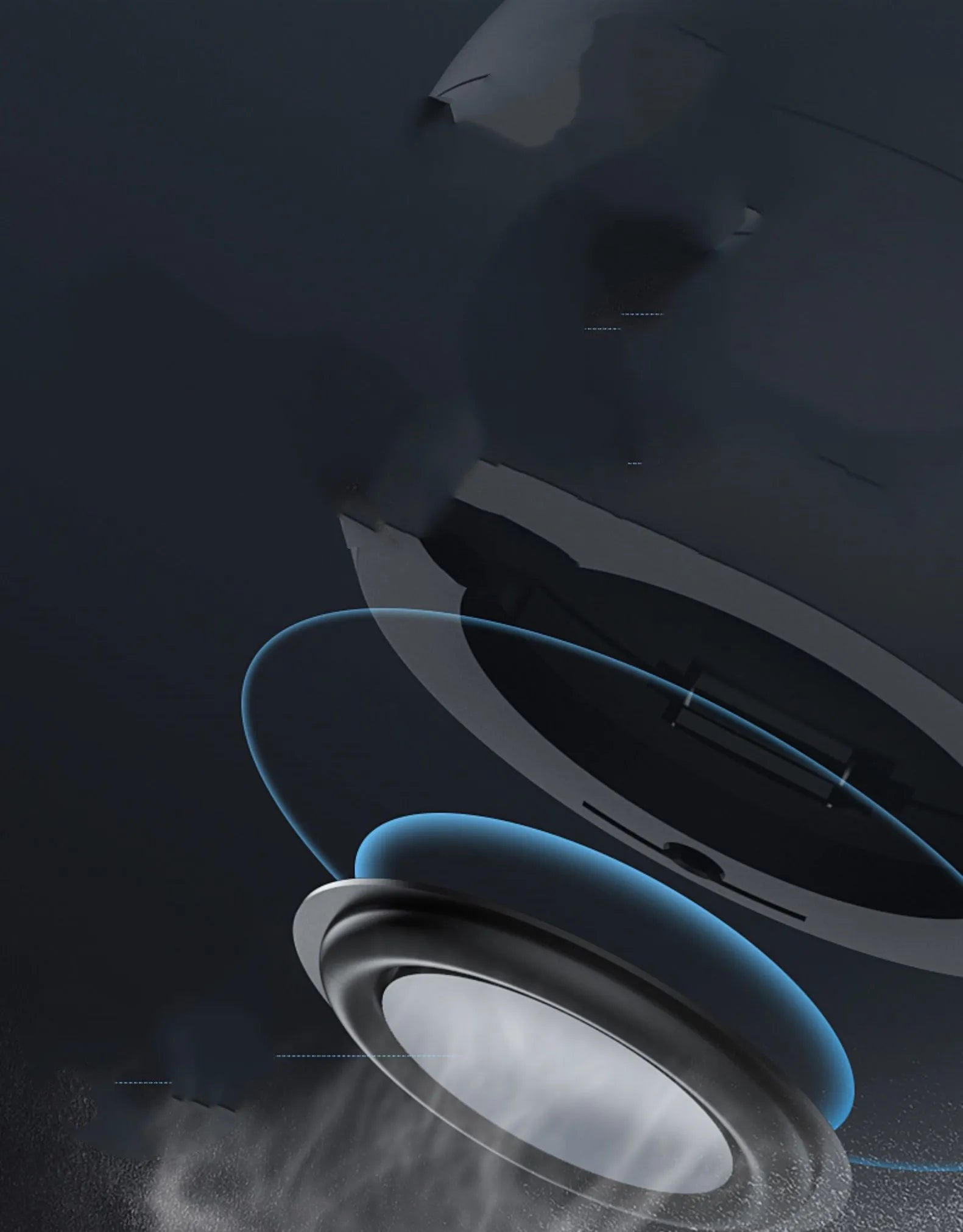 Mini portable Bluetooth speaker in black with compact 76x76x63mm plastic shell and USB port