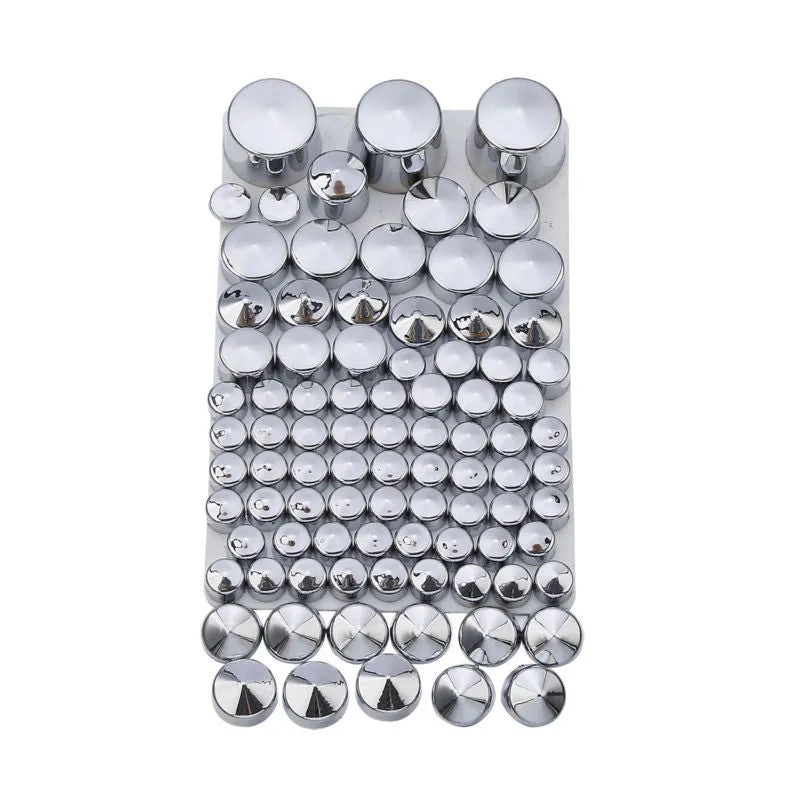 87 piece chrome ABS bolt toppers kit for Harley Davidson Softail Twin Cam 1984-2006