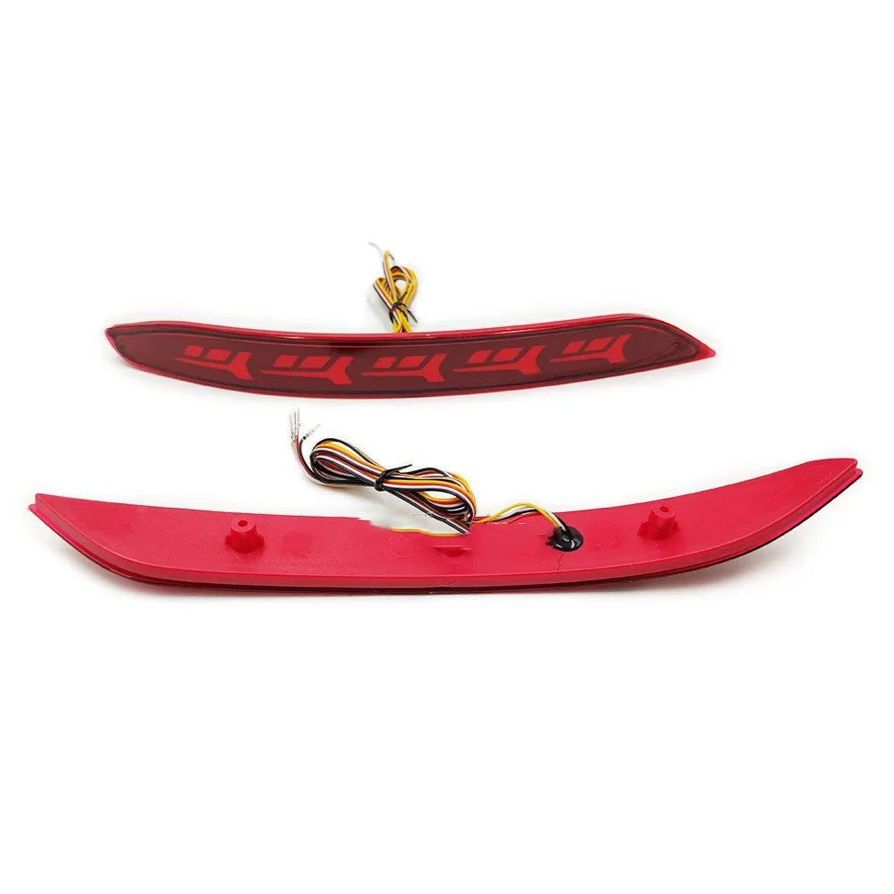 Volkswagen Sagitar rear bumper LED light with water flow pattern for brake and turn signals.