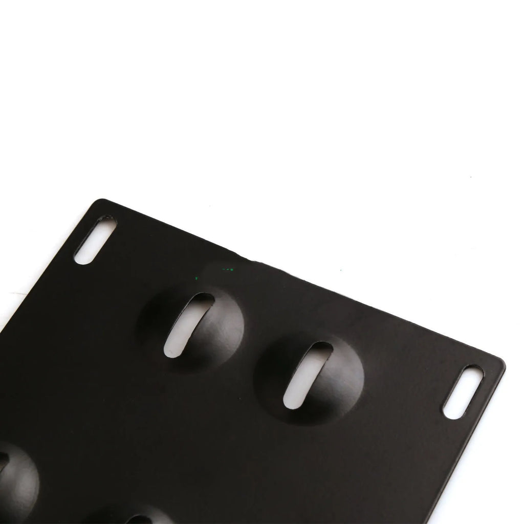 American license plate frame with integrated trailer hook for car modification, 21x10 cm metal construction