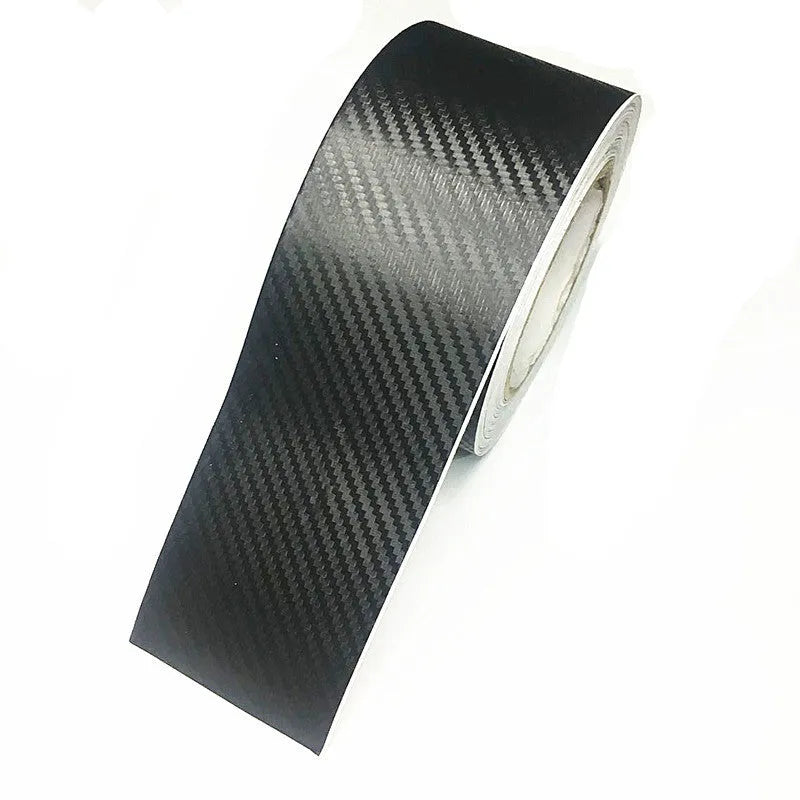 Matte carbon fibre roll for car door sill protection in various width options