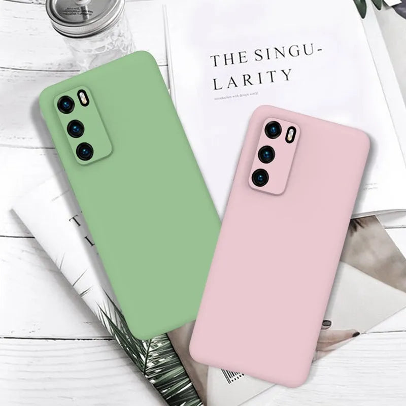 Frosted TPU phone case for Huawei P40 Pro in Royal Blue – injection moulded simple back cover
