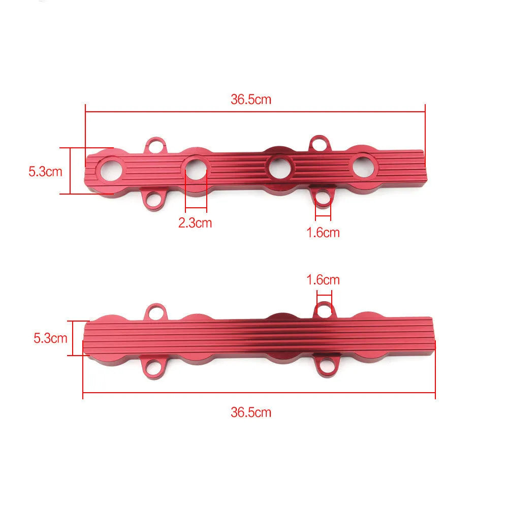Aluminium alloy engine hood replacement panel with colour and hole configuration options