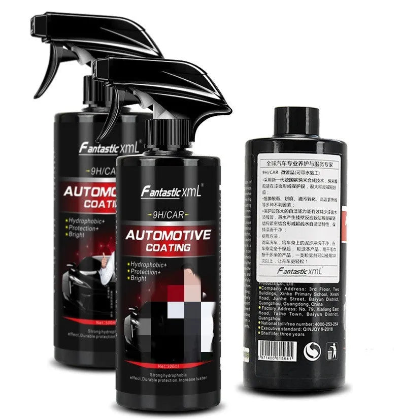 500ml automotive coating spray bottle with ceramic hybrid paint protection liquid