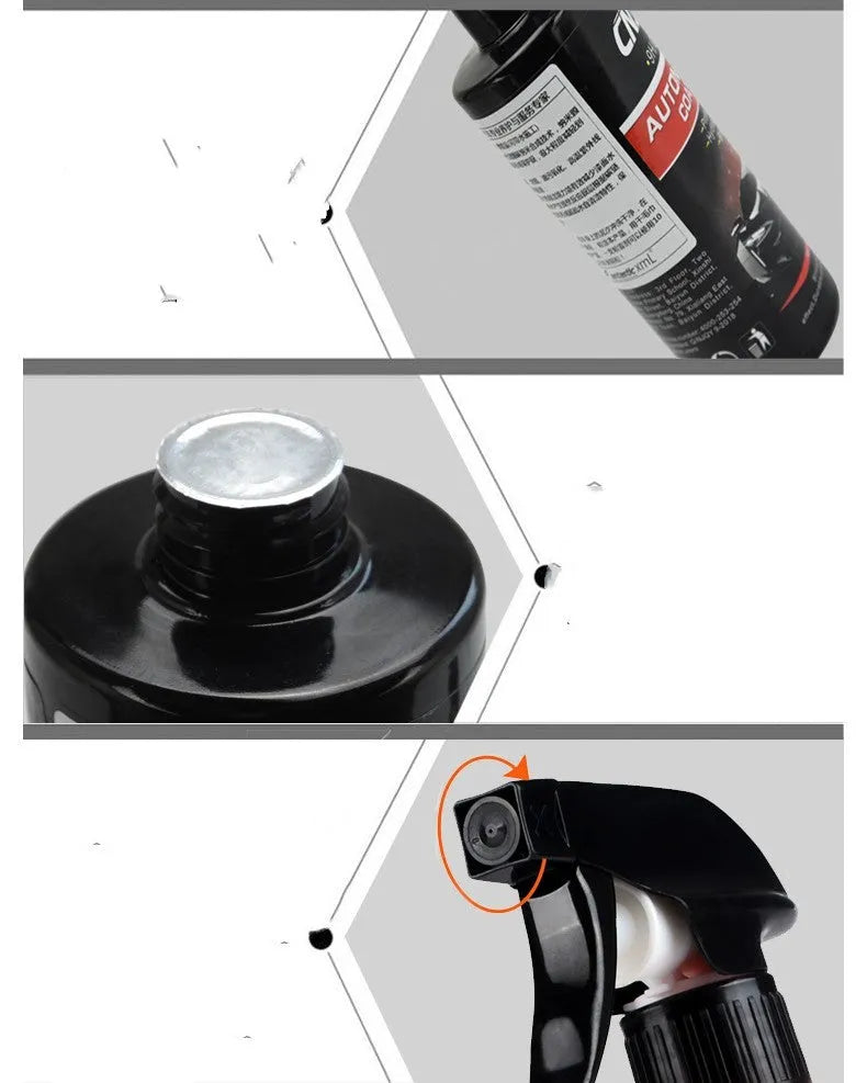 500ml automotive coating spray bottle with ceramic hybrid paint protection liquid