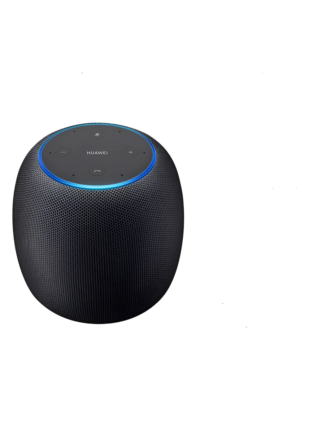 Compact AI smart speaker with voice control and Bluetooth connectivity.