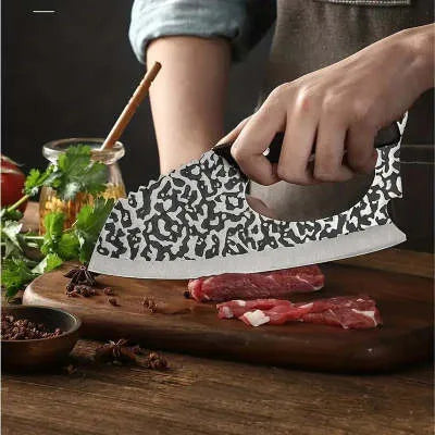 Labour-saving forged 4 chromium steel kitchen knife with comfortable grip for vegetable cutting