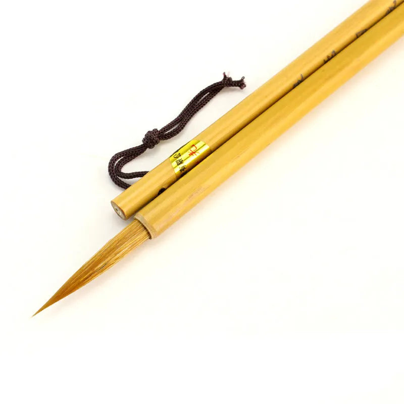 Langhao traditional calligraphy brush with natural wolf hair bristles.