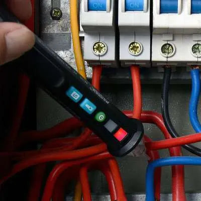 Black intelligent checkpoint test pencil for electrical line detection with sound and light alerts