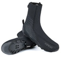 GIYO CX-204 204 black neoprene cycling shoe covers with reflective details and rear zipper