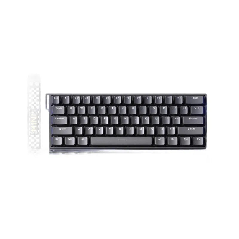 Magnetic axis wired RGB mechanical keyboard showing illuminated side-engraved keycap style options