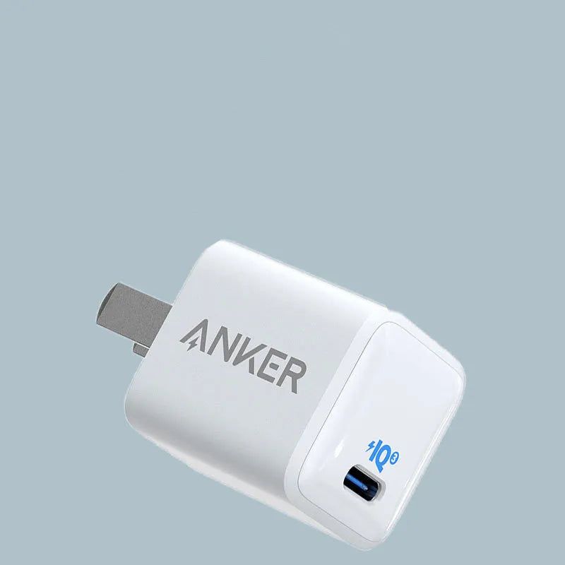 White 18W USB mobile phone travel charger with compact design and single USB interface
