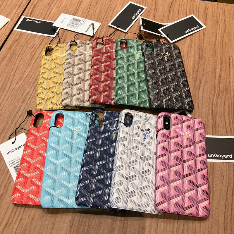 Leather back cover type mobile phone case for iPhone 11 to 6 series in multiple colours