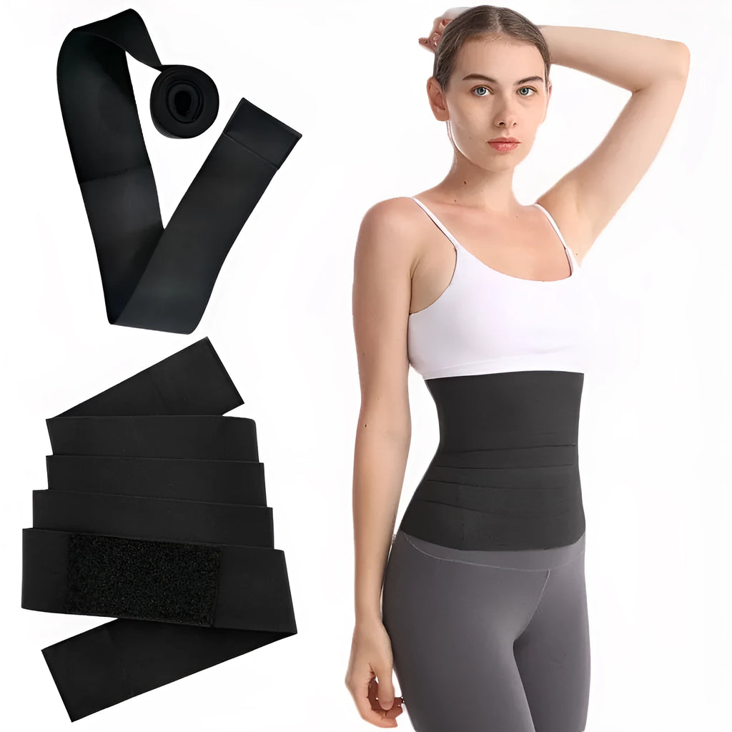 Latex silk waist trainer belt showing 10cm width and length options for women's exercise restraint