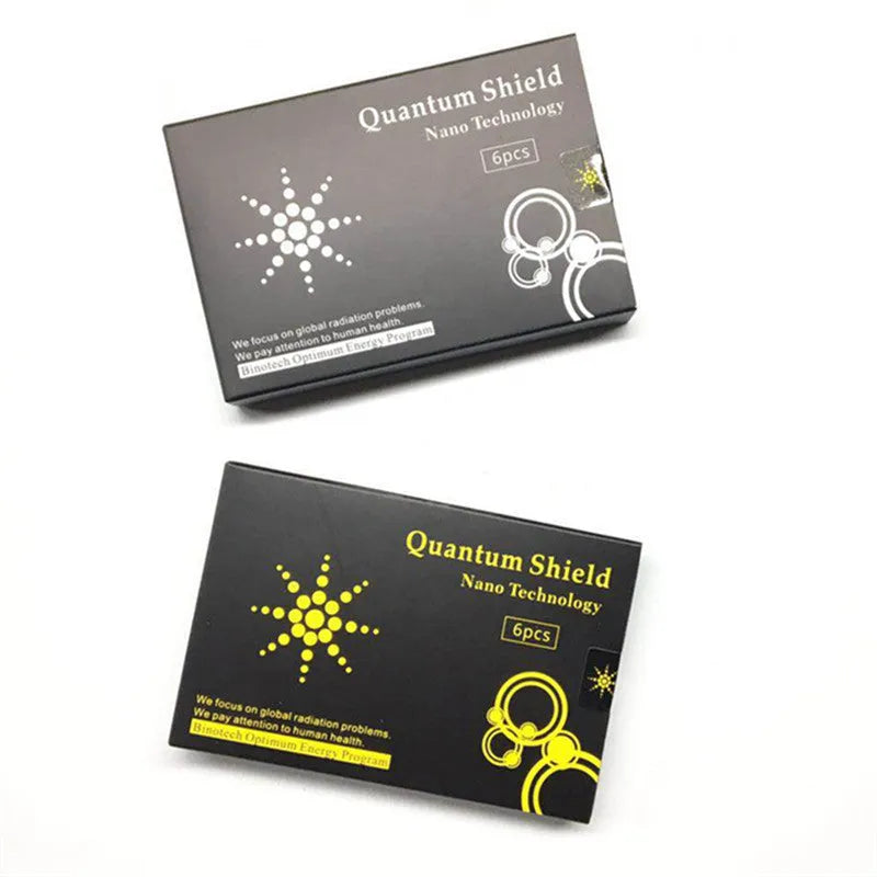 Round nano-anion silicone cell phone radiation protection sticker, 28mm diameter, silver colour, on a white background