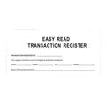 Paper deposit journal in 54K specification for bank checking account record keeping