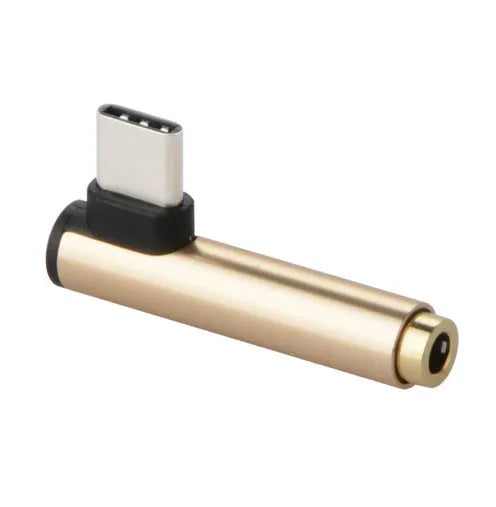 Aluminium alloy audio charging adapter with Type-C plug in multiple colour options