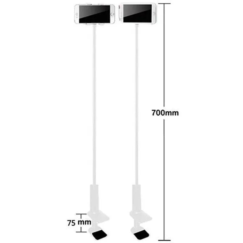Flexible mount holder with suction base holding tablet at adjustable angle
