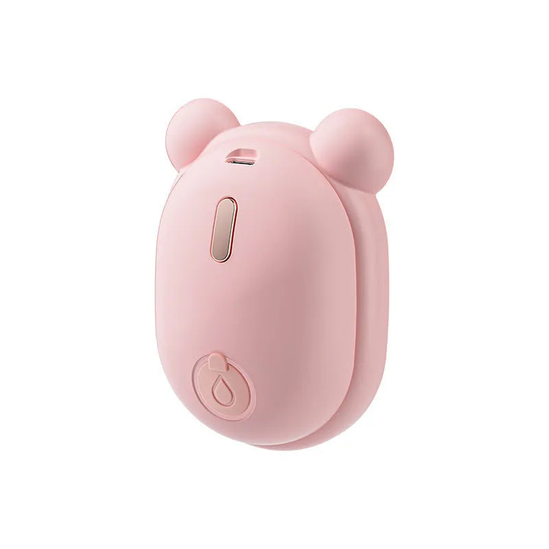 Pink rechargeable pet grooming brush with spray nozzle and removable silicone comb teeth