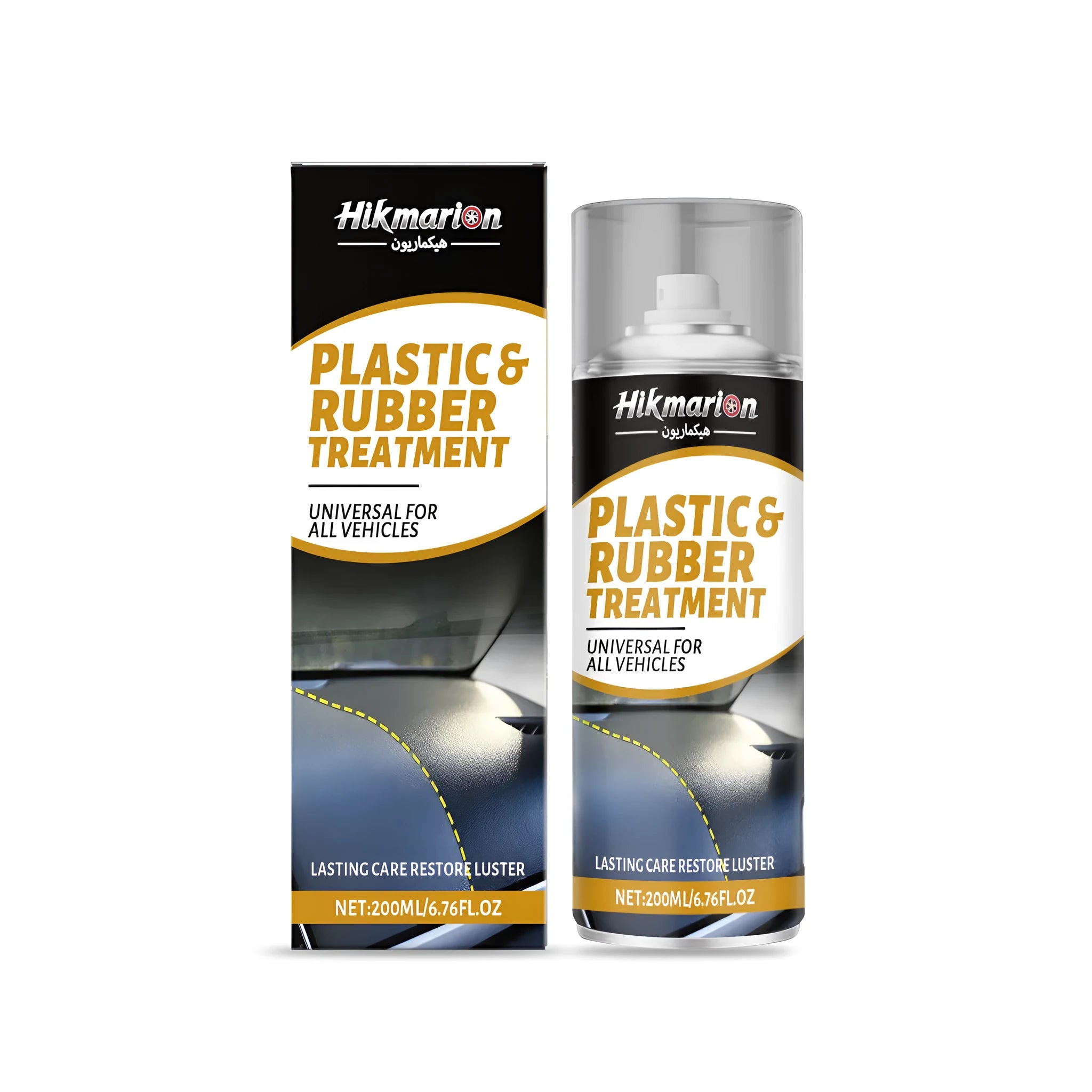 200ml bottle of automotive protective agent for rubber and plastic parts with spray nozzle