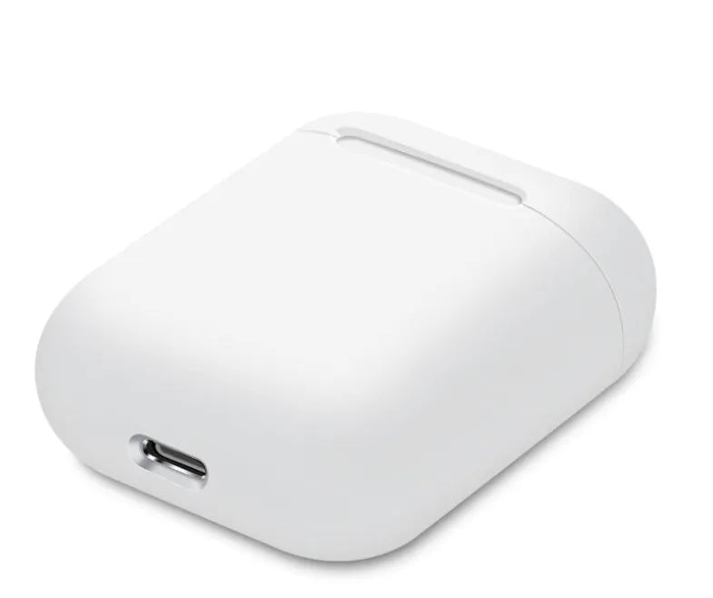 Silicone protective sleeve for AirPods charging case in split design showing colour options