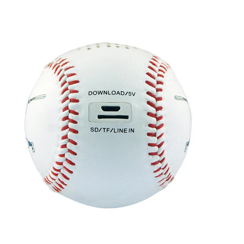 Baseball home shaped Bluetooth speaker in green colour showing front design with speaker grille