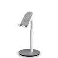 Silver metal S1 desktop stand holding a mobile phone
