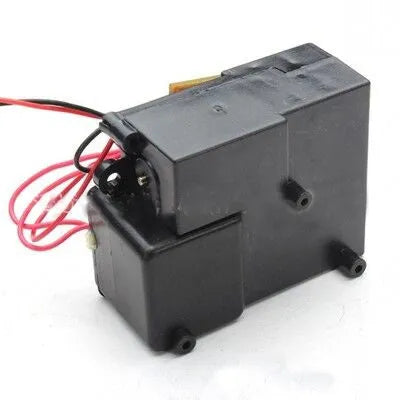 Black electronic smoke box accessory for model tanks and military diorama displays