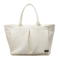 Lightweight expandable shoulder bag in solid colour with ventilation feature