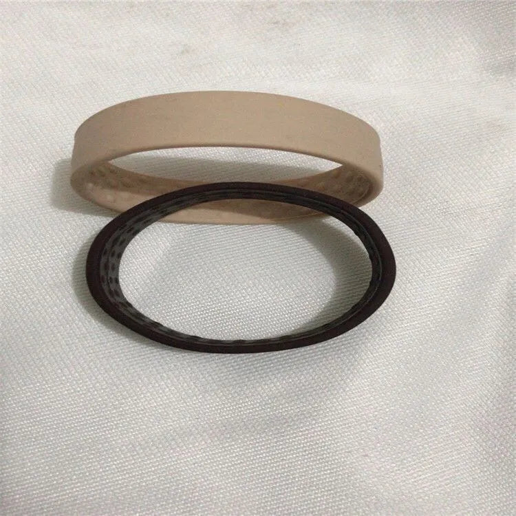 Silicone hair band in black, brown, and beige, 6.5cm diameter non-slip ponytail holder
