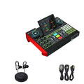 Black G10 computer karaoke sound card with 5.1 channels and Bluetooth 5.0