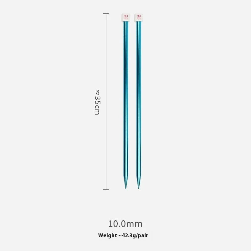 Complete crochet hook set showing 13 different sizes from 2.0mm to 10.0mm with ergonomic handle caps
