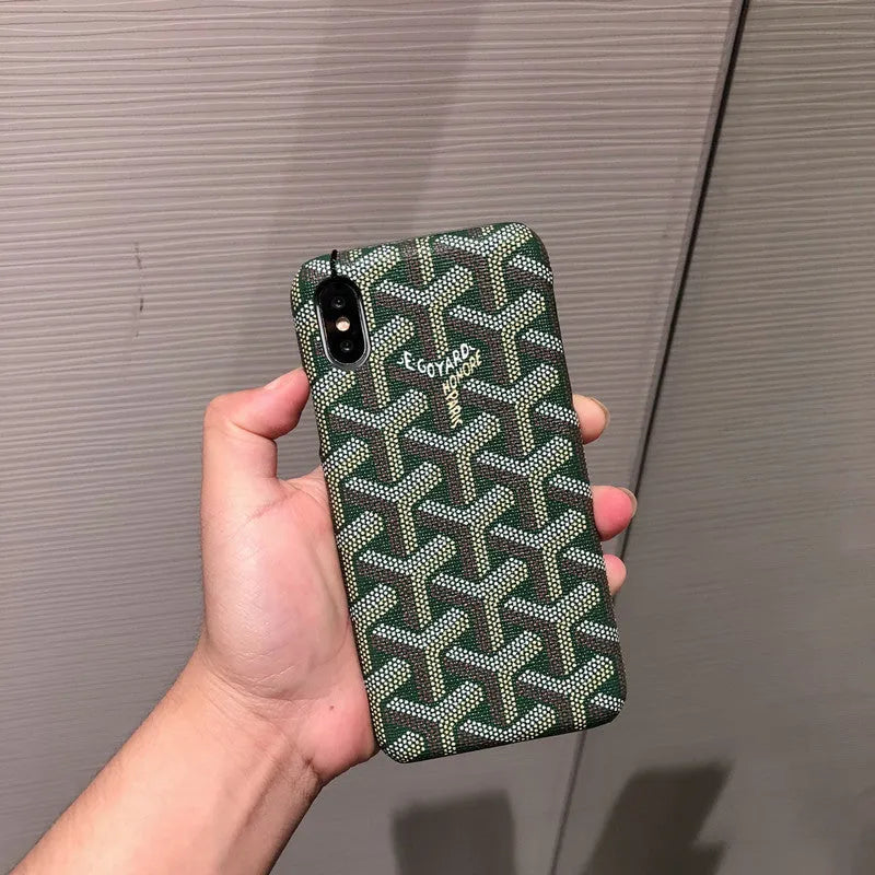 Leather back cover type mobile phone case for iPhone 11 to 6 series in multiple colours