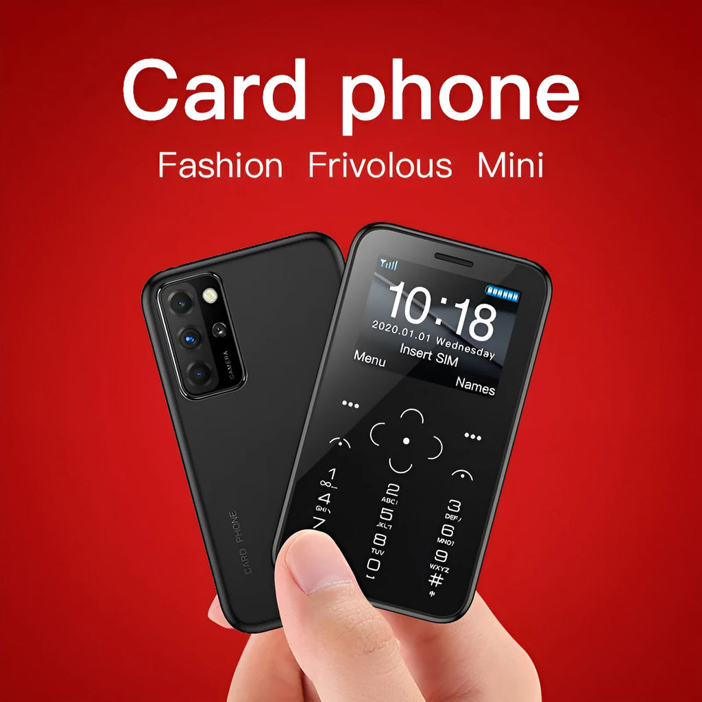 SOYES 1.8-inch mini mobile phone in black, blue, pink, or white colour with compact dimensions