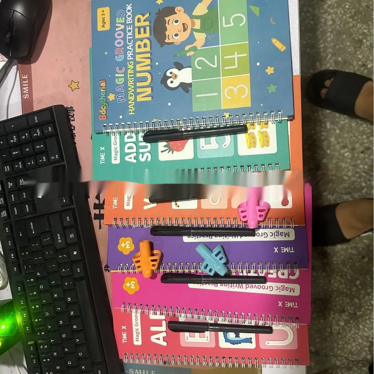 Children's word practice painting manual writing brace with popular stationery set for kids learning