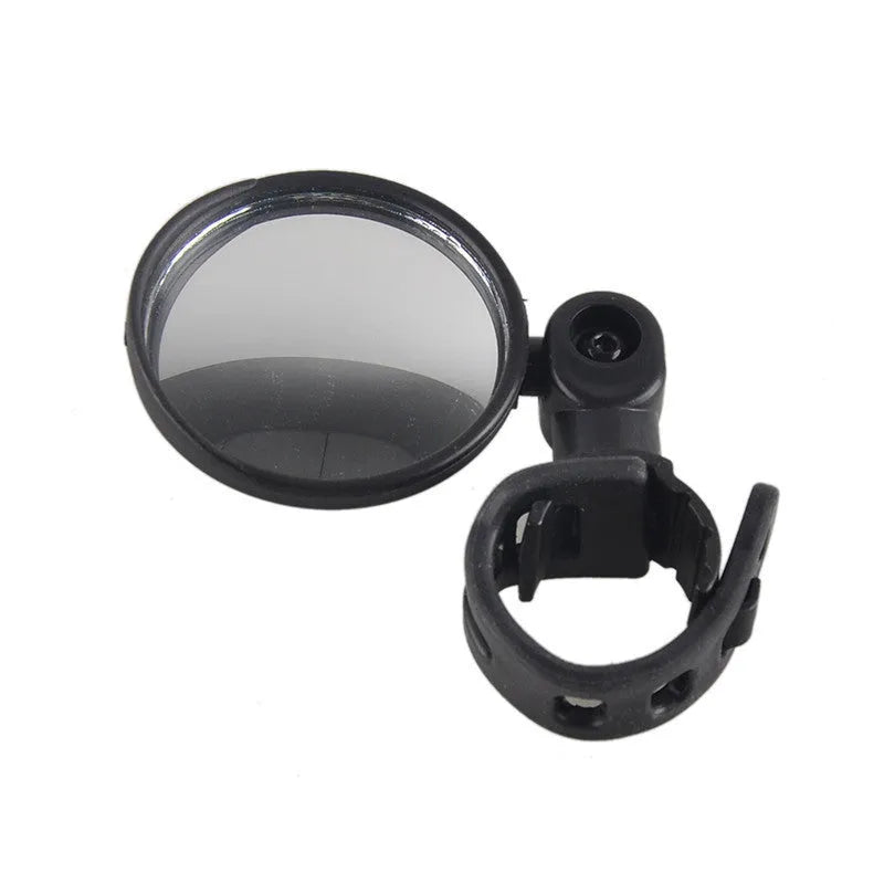 Mountain bike bicycle rearview mirror with 360-degree rotation and adjustable belt for handlebars 15-35mm diameter
