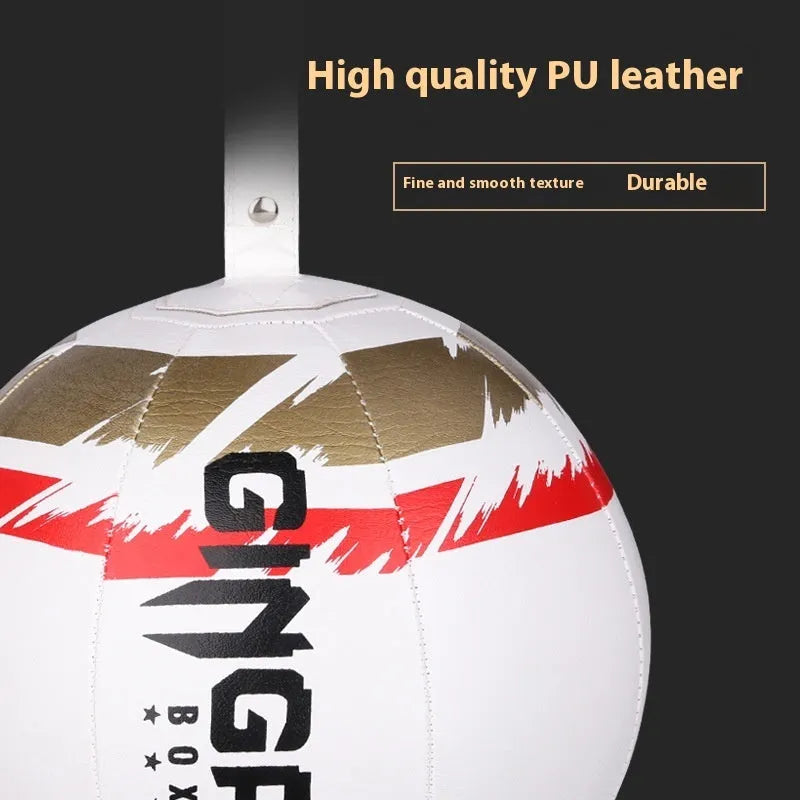 Black, Black and Green, and White hanging boxing speed ball made from PU material for reaction training