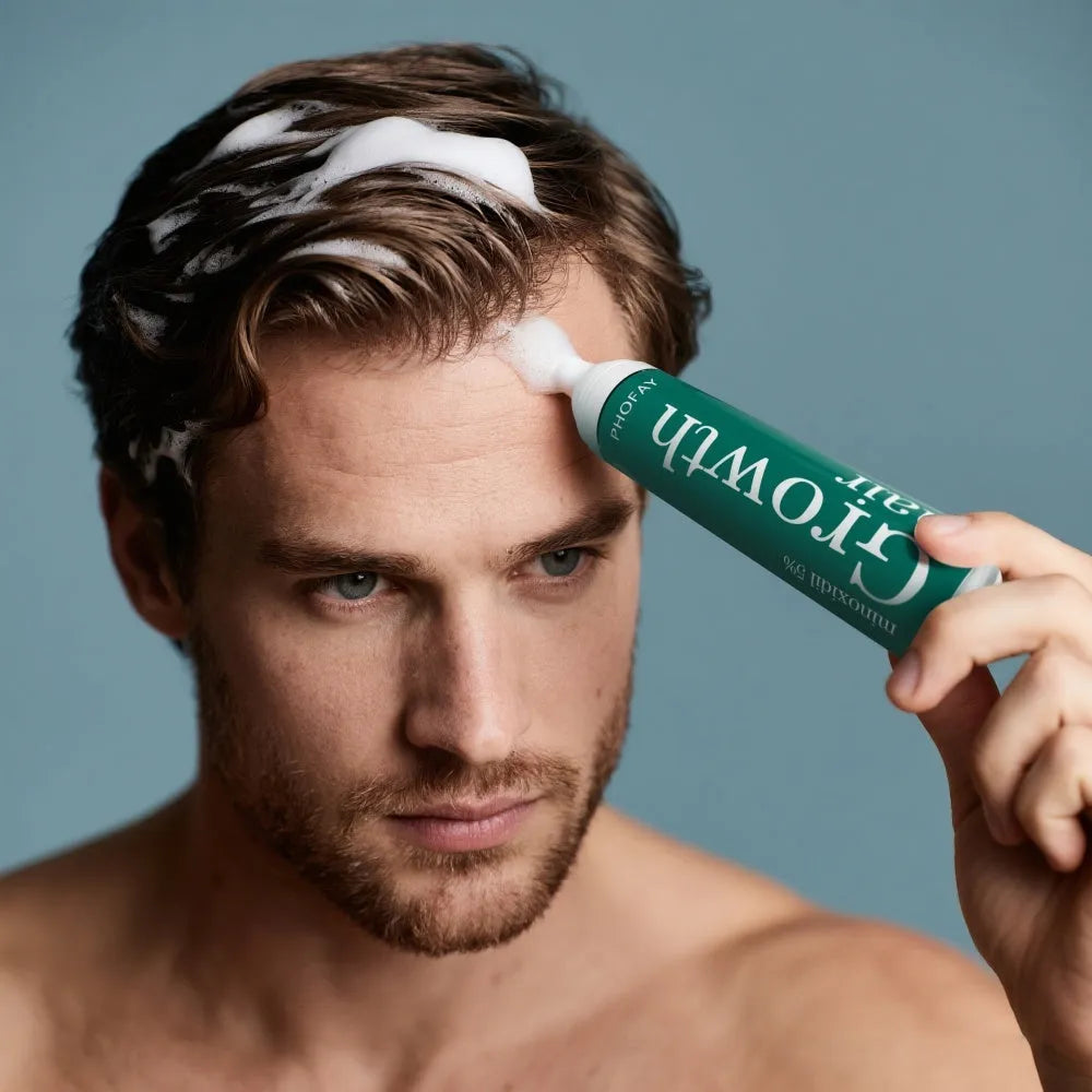 CH004 60ml bottle of 5% minoxidil anti-hair loss treatment mousse foam