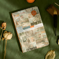 Kraft paper mood notebook in A5 size with European retro design and coloured pages
