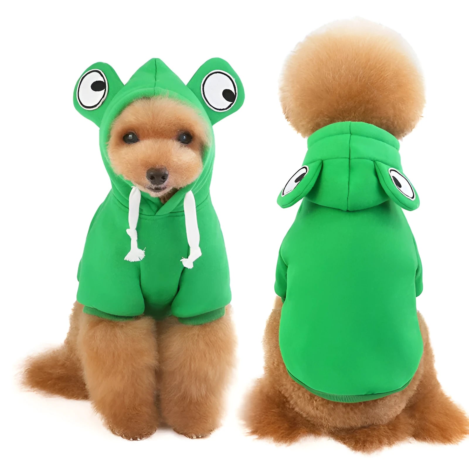 Frog Dog polyester fleece dog sweater in bee vest design for small to medium pets