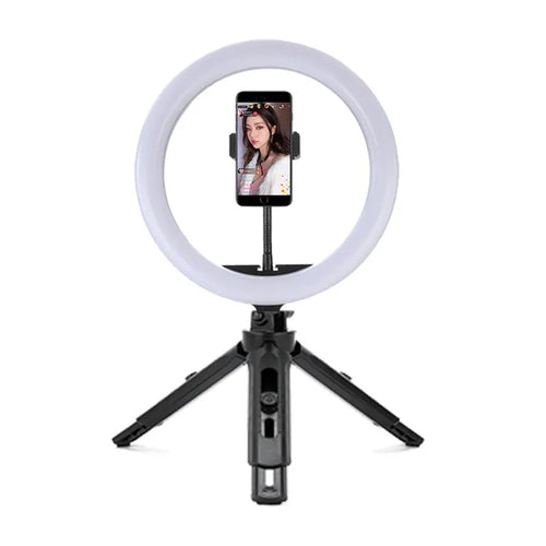 10 inch ring selfie beautifying light with 19cm metal bracket for smartphones