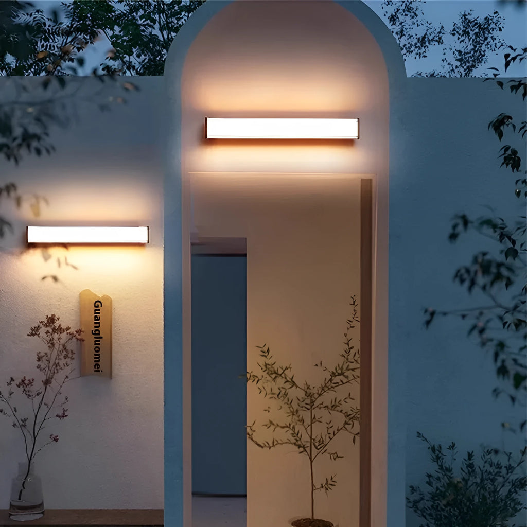 Modern simple outdoor wall light for hotel villa courtyard entrance available in five sizes
