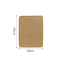 Sisal cat scratch board with woven blanket surface available in small and large pastoral style options