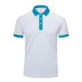 Men's and women's lapel collar T-shirt in viscose blend fabric for business casual wear