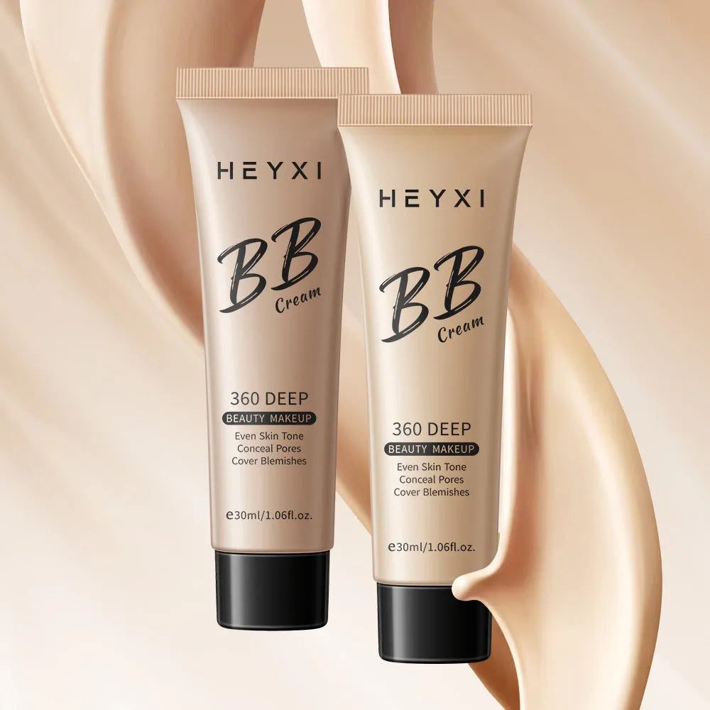 Waterproof BB cream makeup in four shade options with sweat-proof coverage