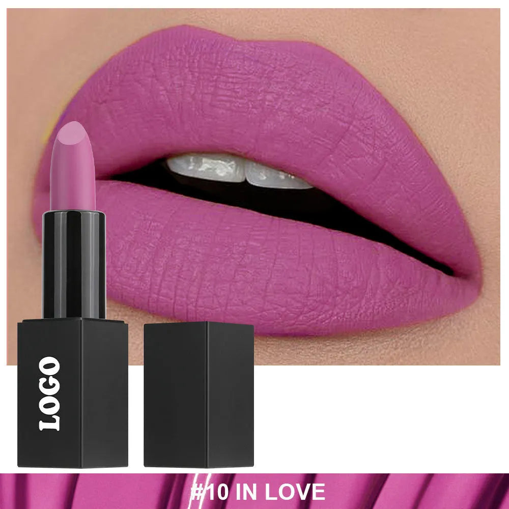 Beauty Does Not Fade matte finish lipstick in one of 24 colours with waterproof anti-discoloration formula.